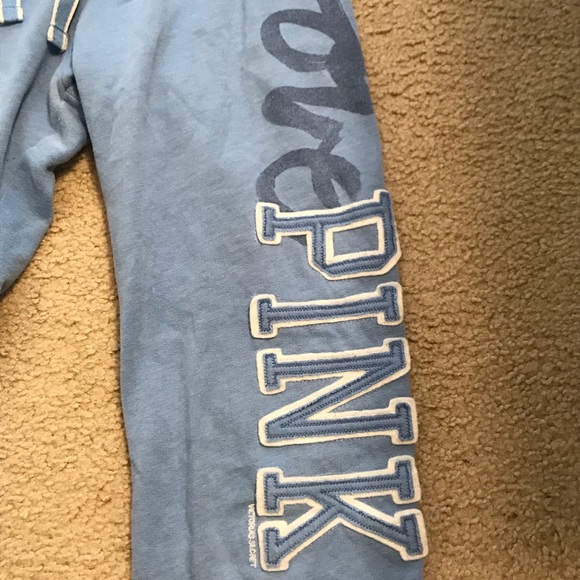 VICTORIA SECRET PINK Light Blue Sweatpants - Picture 3 of 6